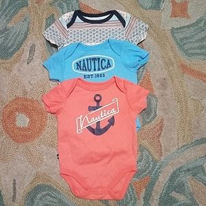 Nautica 3-6M baby onesies